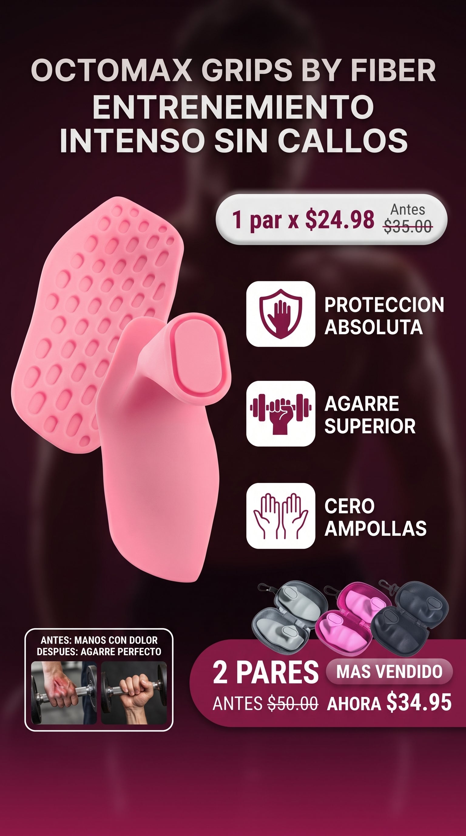 PROTECTOR DE PESAS PARA MUJER